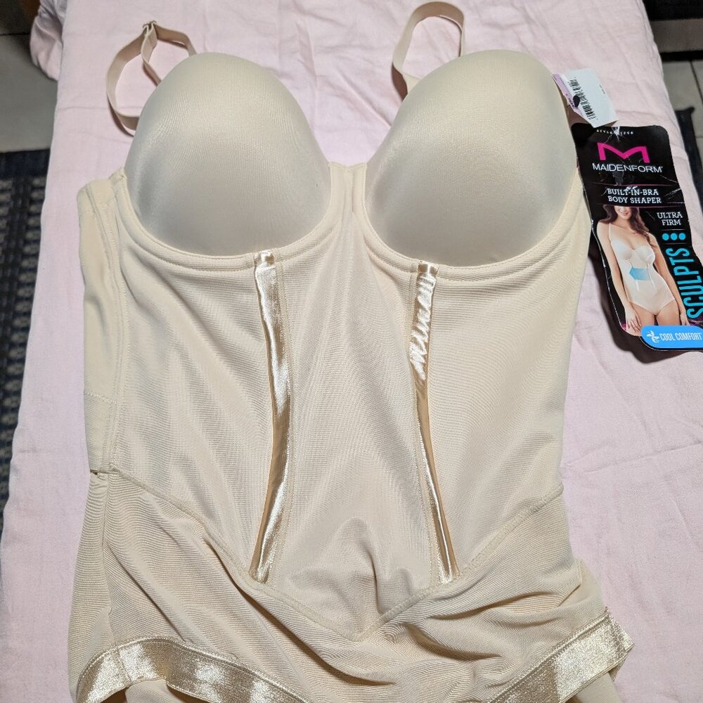 Maidenform Women's Convertible Body Shaper w/ Built-In Underwire Bra Sz 36D NWT